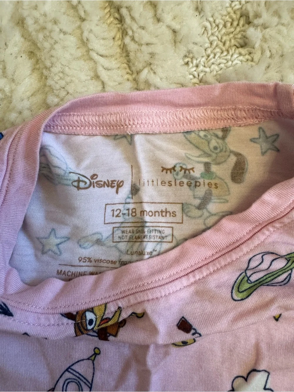 Disney Pink Toy Story two piece Set with Woody, Jessie & Buzz Print